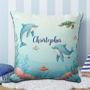 Recherche de paysage marin coussins Dauphins