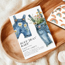 Recherche de denim baby shower invitations Bébé jean bleu