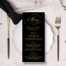Recherche de chic mariage menus Cartes de