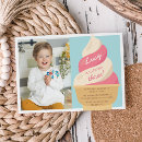 Recherche de cône de glace invitations Filles