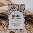 Recherche de douche nuptiale de safari invitations Empreinte de léopard
