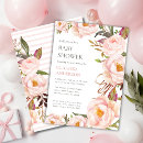 Recherche de peony baby shower invitations Aquarelle