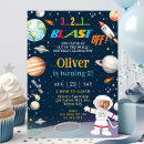 Recherche de astronautes invitations Garçon