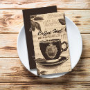 Recherche de barista cartes visite Cappuccino