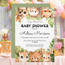 Recherche de woodland creatures baby shower invitations Animal