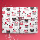 Recherche de père noël noir papier cadeau Rouge
