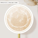 Recherche de monogramme vintage autocollants Aquarelle