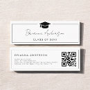 Recherche de diplômé cartes visite Minimaliste