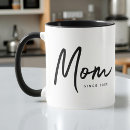 Recherche de meilleure maman mondes tasses Noir et blanc