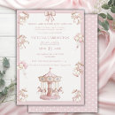 Recherche de cheval de carrousel invitations Bébé