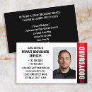 Recherche de garde de sécurité cartes visite Videur