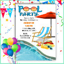 Recherche de bord de la piscine invitations Fête du pool