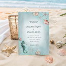 Recherche de blue watercolor mariage invitations De plage