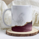 Recherche de rouge et or tasses Élégant
