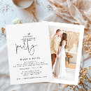 Recherche de boho elopement reception invitations Jeunes mariés