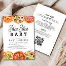 Recherche de tranche pizza invitations Tranche d'invitation bébé