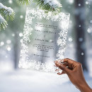 Recherche de cristaux de glace invitations Élégant