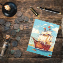 Recherche de pirates vintages cartes postales Pour enfants