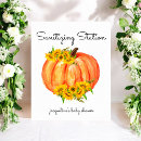 Recherche de baby shower orange posters Citrouille