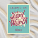 Recherche de fort worth cartes postales Rétro
