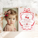 Recherche de rouge de cerise invitations Pour enfants
