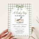 Recherche de duck baby shower invitations En vichy