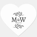 Recherche de couple de mariage autocollants Élégant et moderne