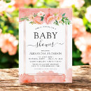 Recherche de peach baby shower invitations Printemps