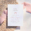 Recherche de bow baby shower fille invitations Minimaliste