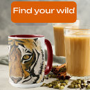 Recherche de yeux tigre tasses Sauvage