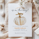 Recherche de bébé citrouille invitations Rustique