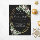 Recherche de noir et or noël invitations Fête de noël