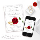 Recherche de de luxe rose invitations Floral