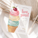 Recherche de crème glacée pastel invitations Été