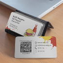 Recherche de hamburgers cartes visite Camion de cuisine