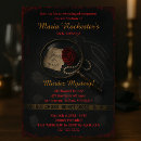 Recherche de meurtre mystère cartes invitations Dîner