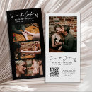 Recherche de photo strip save the dates Noir et blanc