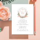 Recherche de monogram baby shower invitations Floral