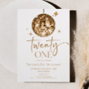 Recherche de 21ans anniversaire invitations Minimaliste