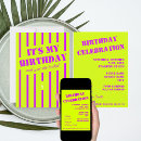 Recherche de vert fluorescent invitations Jaune