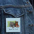 Recherche de chat gris badges Mignon