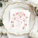 Recherche de cerises serviettes Aquarelle