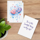 Recherche de coeurs de conversation vœux cartes Pastel