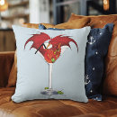 Recherche de cocktail coussins Rouge