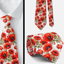 Recherche de poppy cravates Rouge