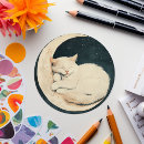 Recherche de chat de lune autocollants Pour elle