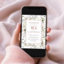 Recherche de thé bridal shower invitations Vintage