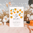 Recherche de agrumes baby shower invitations Mandarine