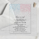 Recherche de genre carrées invitations Partie révélatrice de genre