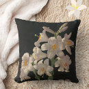 Recherche de lys coussins Noir et blanc